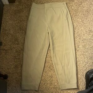 Zara Taupe Ribbed Pants wide